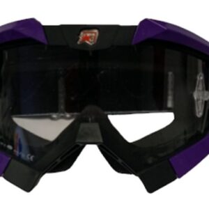 ARIETE GOGLE RIDING CROWS BASIC KOLOR CZARNY/GRANATOWY/CZERWONY, SZYBKA ANTI FOG, ANTI SCRATCH, UV, ROLL-OFF READY, GĄBKA 2 WARSTWOWA