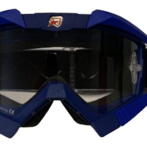 ARIETE GOGLE RIDING CROWS BASIC KOLOR GRANATOWY/NIEBIESKI/ŻÓŁTY, SZYBKA ANTI FOG, ANTI SCRATCH, UV, ROLL-OFF READY, GĄBKA 2 WARSTWOWA