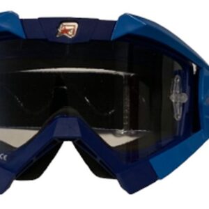 ARIETE GOGLE RIDING CROWS BASIC KOLOR GRANATOWY/NIEBIESKI, SZYBKA ANTI FOG, ANTI SCRATCH, UV, ROLL-OFF READY, GĄBKA 2 WARSTWOWA