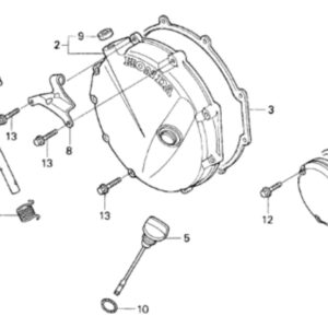 ATHENA USZCZELKA PRAWEGO DEKIELKA SILNIKA (POKRYWY WAŁU KORBOWEGO) HONDA CB 750 SEVEN FIFTY '92-'03, CBX 750 '84-'95, CBR 1000F '87-'93