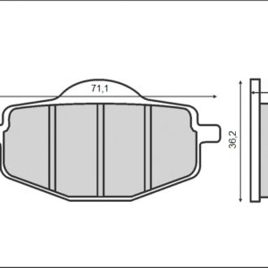 BRENTA KLOCKI HAMULCOWE KH101 (ORGANIC)
