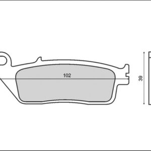 BRENTA KLOCKI HAMULCOWE KH196 (ORGANIC)