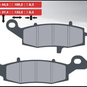 BRENTA KLOCKI HAMULCOWE KH229 (ORGANIC) LEWY PRZÓD