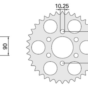 CHT WYPRZEDAŻ ZĘBATKA TYLNA 850 33 (850 33) YAMAHA XJ/XS 650