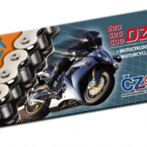 CZ ŁAŃCUCH NAPĘDOWY 530 DZX (108 OGNIW) ACTIVE RING (X-RING) CHROM DO 1200 CCM (43,0 KN) + ZAKUWKA DRĄŻONA
