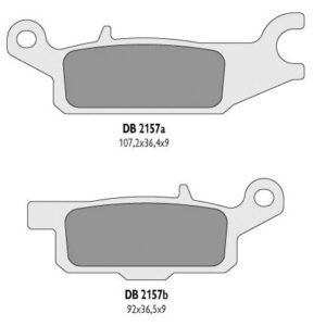 DELTA BRAKING KLOCKI HAMULCOWE KH445 YAMAHA YFM 550 GRIZZLY '11-14, YFM 700 GRIZZLY '07-18 LEWY TYŁ - ZASTĘPUJĄ DB2157MX-D ORAZ DB2157QD-D