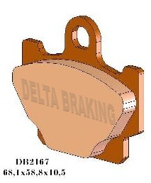 DELTA BRAKING KLOCKI HAMULCOWE KH81 - ZASTĘPUJĄ DB2167MX-D I DB2167QD-D