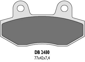DELTA BRAKING KLOCKI HAMULCOWE KH86 - ZASTĘPUJĄ DB2480MX-D ORAZ DB2480QD-D