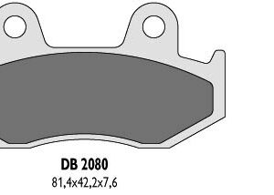 DELTA BRAKING KLOCKI HAMULCOWE KH92, KH323 - ZASTĘPUJĄ DB2080MX-D ORAZ DB2080QD-D