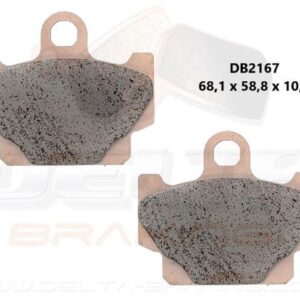 DELTA BRAKING KLOCKI HAMULCOWE PRZÓD KH81 - ZASTĘPUJĄ DB2167MX-D I DB2167QD-D YAMAHA XV 250 VIRAGO '89-'94, SR 125 92-'96, SR 250 '96-'00, XS 400 '82, XJ 650/XJ 650 TURBO 82-'83, XT 600 '84-'86, RD 125 '82-'84