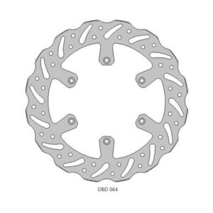 DELTA BRAKING TARCZA HAMULCOWA PRZÓD YAMAHA YZ 125 '17-21, WRF/YZ/YZF 250 '15-21, WRF/YZF 450 '16-21 WAVE (270X118X3,1MM) (6X6,5MM) (NG719,NG1153)