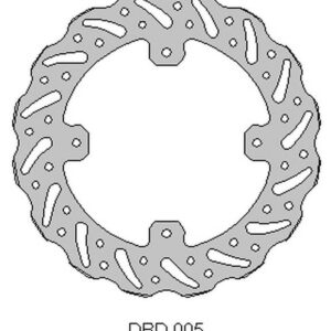 DELTA BRAKING TARCZA HAMULCOWA TYŁ HONDA CR 125 '02-07, CRF 250 '04-'21' -CRF 250 X 04-'21' CRF 450 WAVE (240X121X4MM) (4X6,5MM) (NG654X)