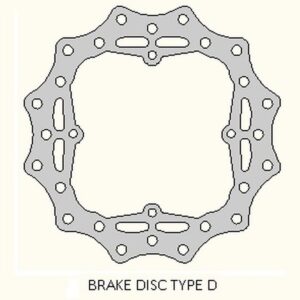 DELTA BRAKING TARCZA HAMULCOWA TYŁ HUSQVARNA TC 85 '14-20, KTM SX 85 '11-20, 250/350 FREERIDE '12-19, WAVE ULTRA LIGHT (210X110X3MM) (4X6,5MM) (NG1281)