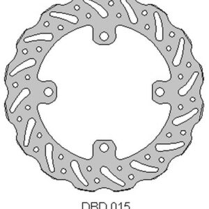 DELTA BRAKING TARCZA HAMULCOWA TYŁ KAWASAKI KX 125 '03-08, KX 250 '03-18, 21, KX 450 '06-18, 21, KLX 450 '07-21, KXE 450'10-20, RMZ 250 '04-06, WAVE (240X115X4MM) (4X10,5MM) (NG799X)