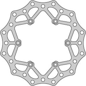 DELTA BRAKING TARCZA HAMULCOWA TYŁ KTM 2T/4T '91-21, HUSABERG, HUSQVARNA, GAS-GAS '21, WAVE ULTRA LIGHT (220X110X4MM) (6X6,5MM) (NG129,NG141)