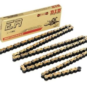 DID ŁAŃCUCH NAPĘDOWY 420NZ3GB-138 (138 OGNIW) BEZ O-RINGÓW ZŁOTY (OTWARTY + ZAPINKA)