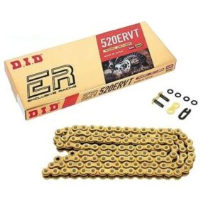 DID ŁAŃCUCH NAPĘDOWY 520ERVT-102 (102 OGNIW) X-RING (ZŁOTY) (OTWARTY + ZAPINKA)