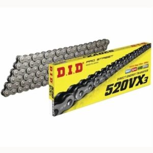 DID ŁAŃCUCH NAPĘDOWY 520VX3-98 (98 OGNIW) X-RING (OTWARTY + ZAKUWKA)