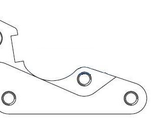 GALFER ADAPTER TARCZY HAMULCOWEJ 270MM YAMAHA YZF 250/450 '08-