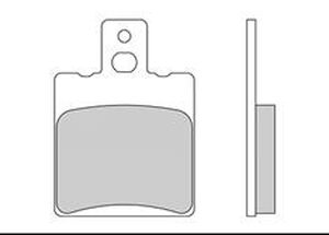 GALFER KLOCKI HAMULCOWE KH047 PÓŁMETALICZNE SCOOTER (GRUBOŚĆ 8,0MM)