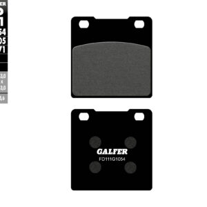 GALFER KLOCKI HAMULCOWE KH063 / KH161 PÓŁMETALICZNE