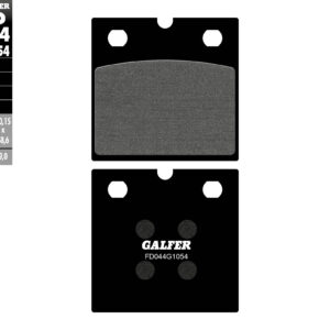 GALFER KLOCKI HAMULCOWE KH077 PÓŁMETALICZNE