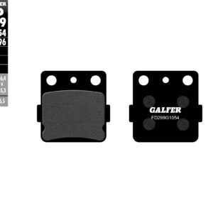 GALFER KLOCKI HAMULCOWE KH084/3 PÓŁMETALICZNE (GRUBOŚĆ 6,5MM)