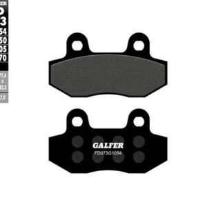 GALFER KLOCKI HAMULCOWE KH086 PÓŁMETALICZNE