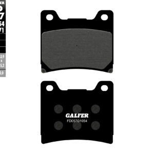 GALFER KLOCKI HAMULCOWE KH088 PÓŁMETALICZNE