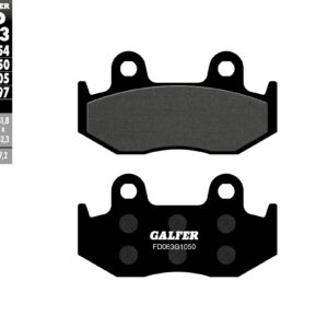 GALFER KLOCKI HAMULCOWE KH092 / KH323 PÓŁMETALICZNE (GRUBOŚĆ 7,2MM) SCOOTER