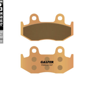 GALFER KLOCKI HAMULCOWE KH092 / KH323 SPIEK METALICZNY (ZŁOTE) ATV (GRUBOŚĆ 7,2MM)