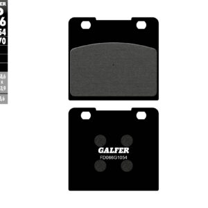 GALFER KLOCKI HAMULCOWE KH103 PÓŁMETALICZNE