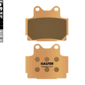 GALFER KLOCKI HAMULCOWE KH104 SPIEK METALICZNY (ZŁOTE) STREET