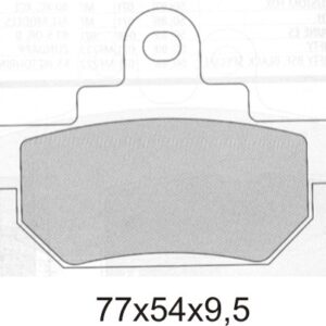 GALFER KLOCKI HAMULCOWE KH106/2 SPIEK METALICZNY (ZŁOTE) WYPRZEDAŻ (GRUBOŚĆ 9,5MM)