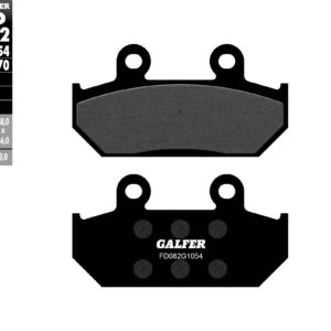 GALFER KLOCKI HAMULCOWE KH124 / KH412 PÓŁMETALICZNE