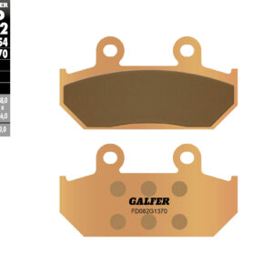 GALFER KLOCKI HAMULCOWE KH124 / KH412 SPIEK METALICZNY (ZŁOTE) STREET
