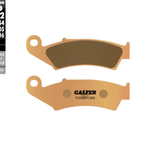 GALFER KLOCKI HAMULCOWE KH125 SPIEK METALICZNY (ZŁOTE) OFF ROAD