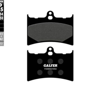 GALFER KLOCKI HAMULCOWE KH126 PÓŁMETALICZNE