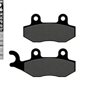 GALFER KLOCKI HAMULCOWE KH135 / KH214 PÓŁMETALICZNE