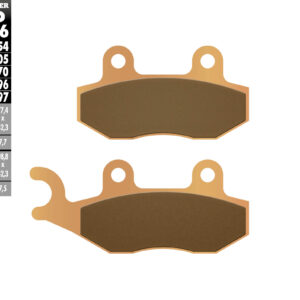 GALFER KLOCKI HAMULCOWE KH135 / KH214 SPIEK METALICZNY (ZŁOTE) OFF ROAD