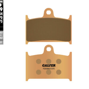 GALFER KLOCKI HAMULCOWE KH145 / KH236 SPIEK METALICZNY (ZŁOTE) STREET