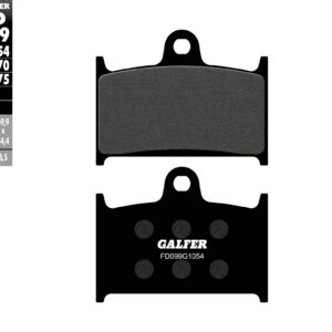 GALFER KLOCKI HAMULCOWE KH145 / KH236 PÓŁMETALICZNE