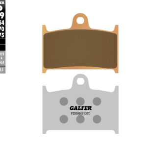 GALFER KLOCKI HAMULCOWE KH145 / KH236 SPIEK METALICZNY (ZŁOTE) SPORT