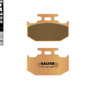 GALFER KLOCKI HAMULCOWE KH152 SPIEK METALICZNY (ZŁOTE) OFF ROAD