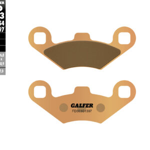 GALFER KLOCKI HAMULCOWE KH159 SPIEK METALICZNY (ZŁOTE) ATV POLARIS
