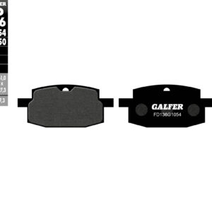 GALFER KLOCKI HAMULCOWE KH169 PÓŁMETALICZNE