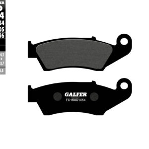 GALFER KLOCKI HAMULCOWE KH185 PÓŁMETALICZNE
