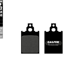 GALFER KLOCKI HAMULCOWE KH186 PÓŁMETALICZNE