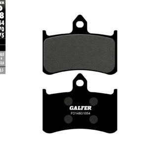 GALFER KLOCKI HAMULCOWE KH187 PÓŁMETALICZNE