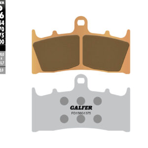 GALFER KLOCKI HAMULCOWE KH188 SPIEK METALICZNY (ZŁOTE) SPORT